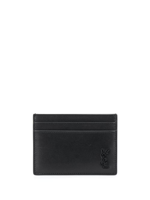 Portacarte con applicazione Saint Laurent | 6076031JB0U1000